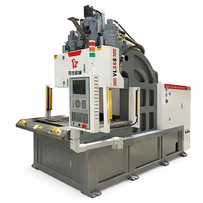 Machine de moulage par injection verticale de table coulissante sans barre de lien